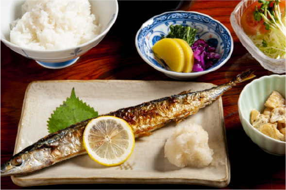 焼き魚定食の写真